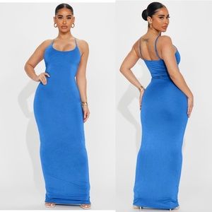 New fashion nova Ajay maxi blue dress